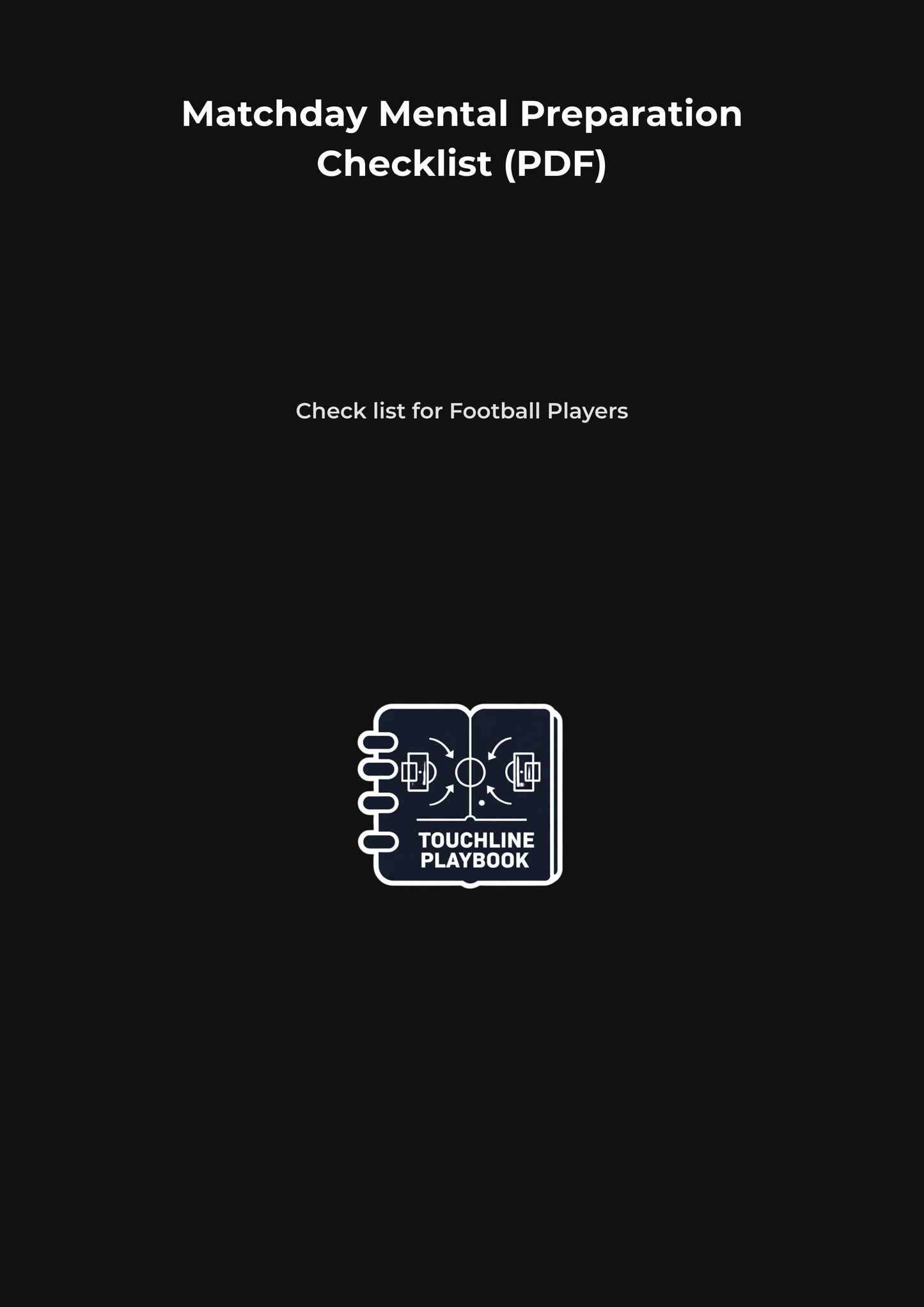 Matchday Mental Preparation Checklist (PDF)