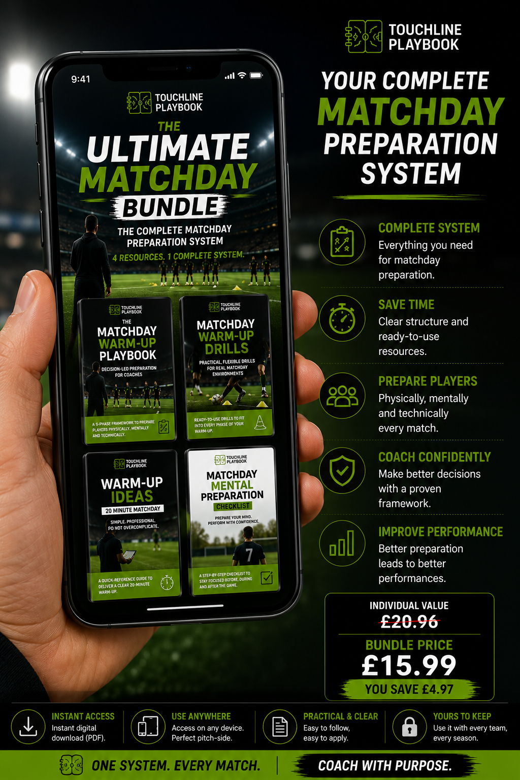 Matchday mental preparation checklist for players before kick-off