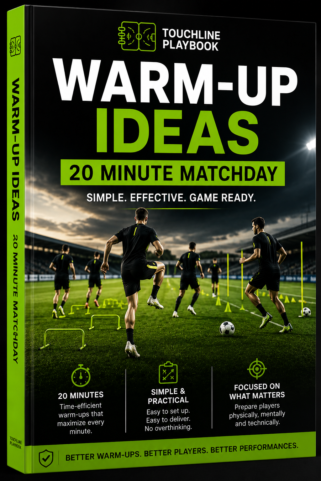 20-minute matchday football warm-up ideas PDF cover